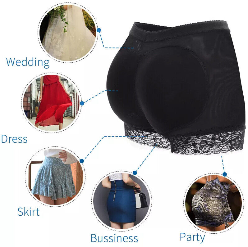 Booty Shaper Padded Underwear Panty Women's FAKE ASS Butt Lifter, butt pad