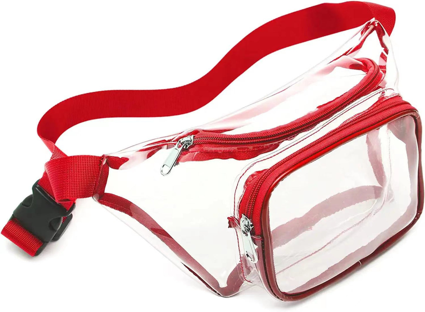 Trendy Waterproof Waist Bag for Women - Clear Design