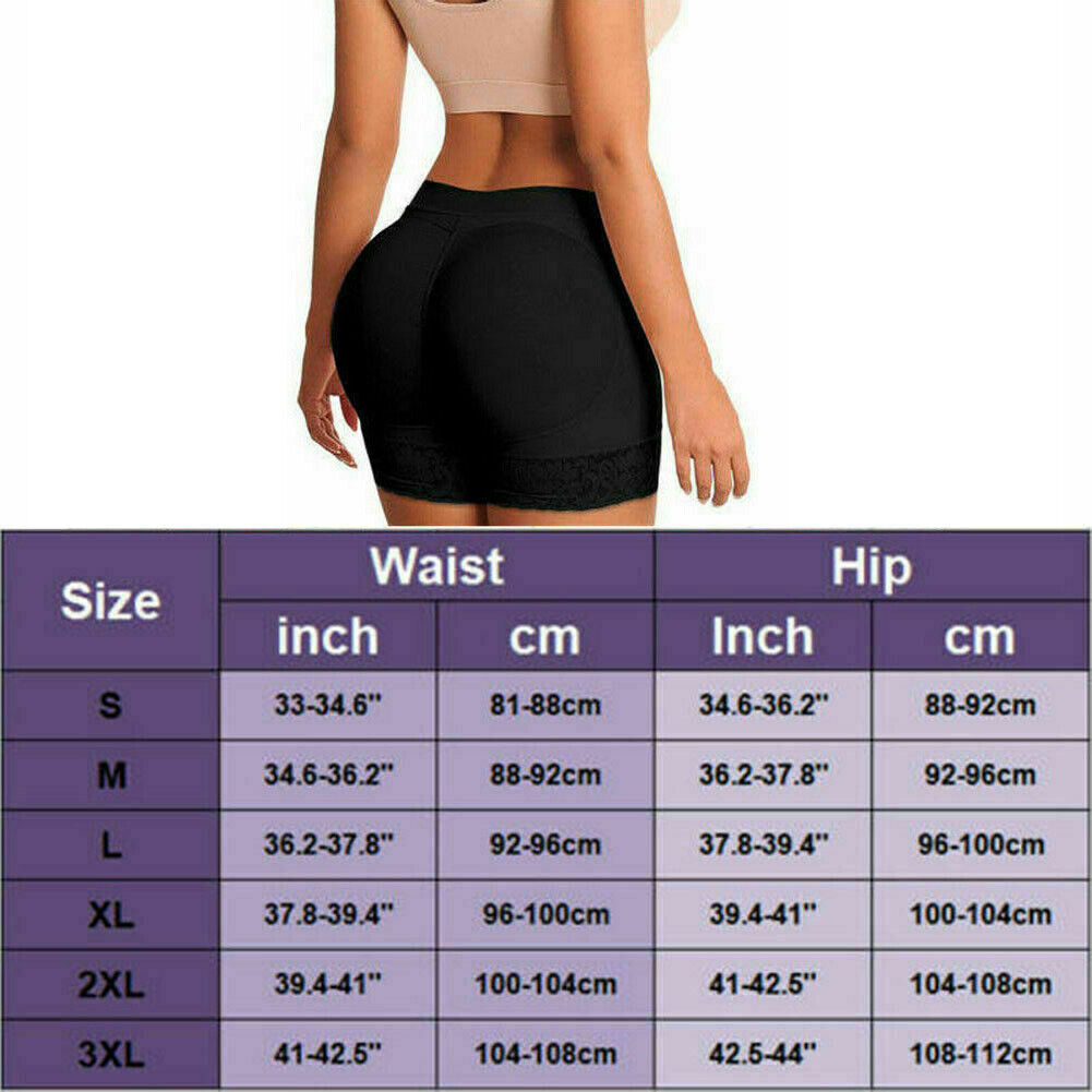 Booty Shaper Padded Underwear Panty Women's FAKE ASS Butt Lifter, butt pad