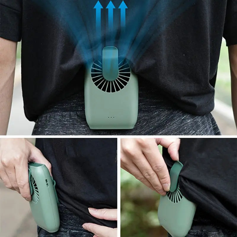 USB Rechargeable Neck Fan - Mini Silent Handheld Fan